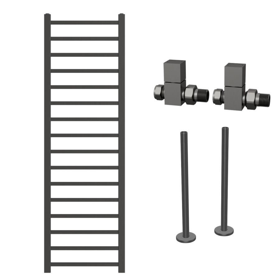 Gunmetal Grey Towel Radiator 1600 x 500mm - Sonoran