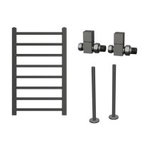 Gunmetal Grey Towel Radiator 800 x 500mm - Sonoran