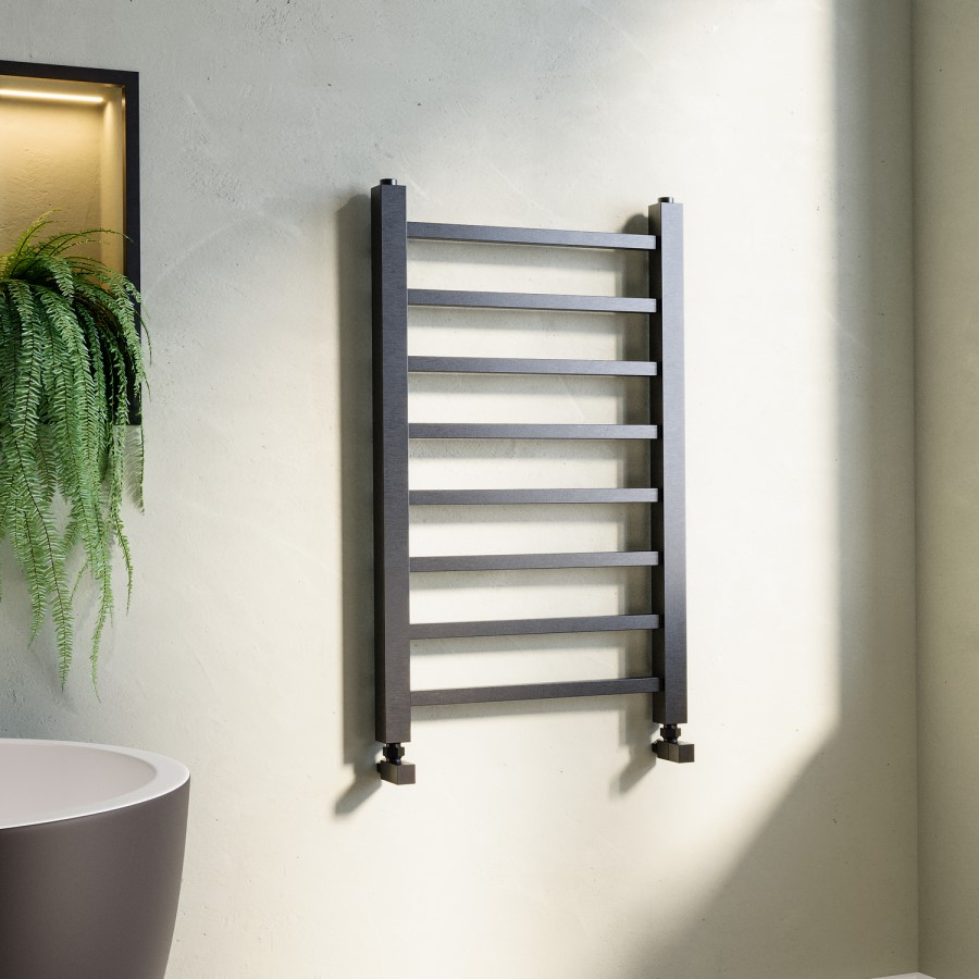 Gunmetal Grey Towel Radiator 800 x 500mm - Sonoran