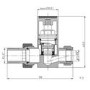 ALMOST PERFECT- Gunmetal Grey Square Manual Straight Radiator Valves- Sonoran