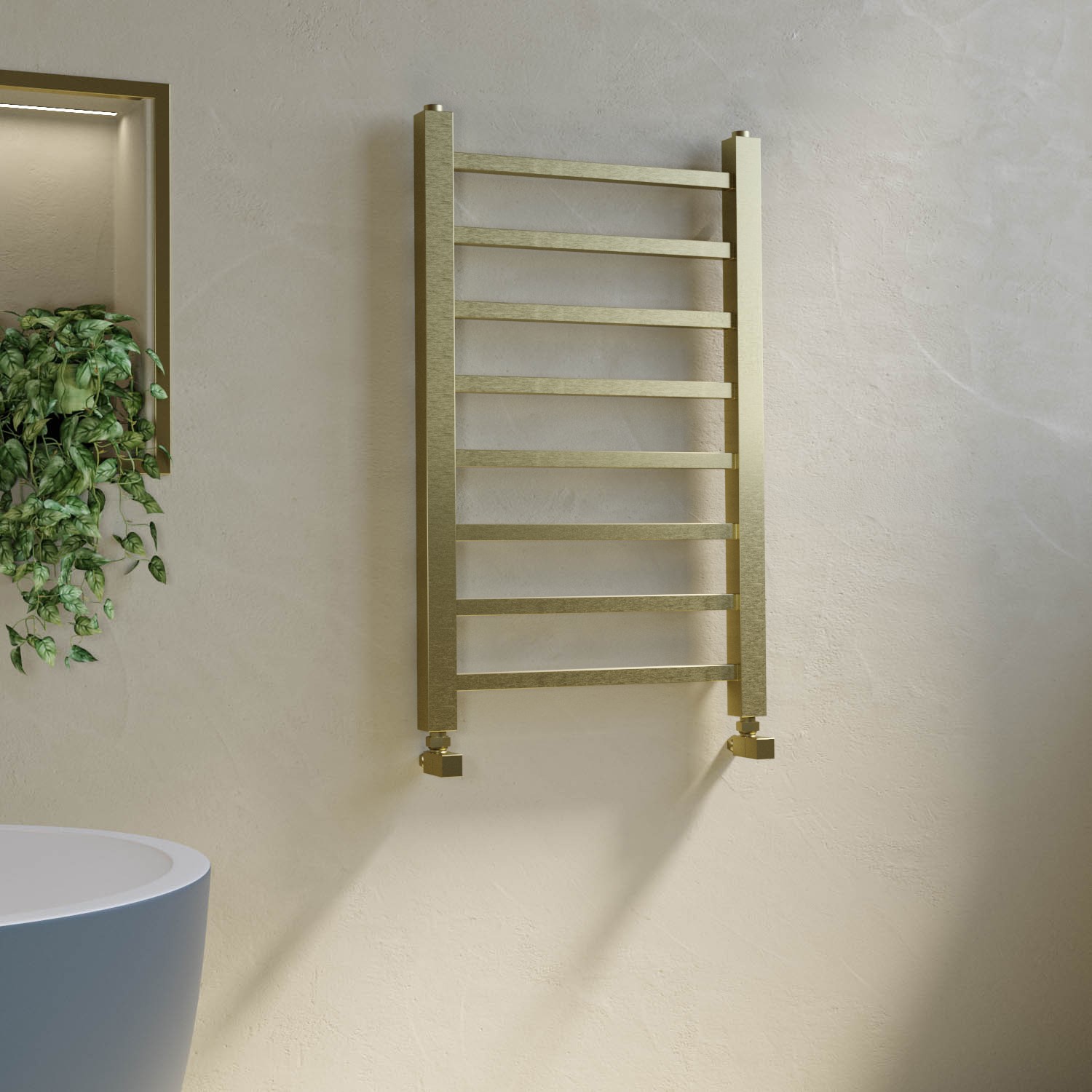 Sonoran Brass Towel Radiator 800 X 500Mm