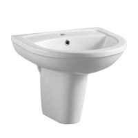 Semi Pedestal Sink - 1 Tap Hole