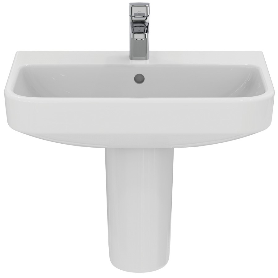 Ideal Standard i.Life S Compact 1 Tap Hole Semi Pedestal Basin 600mm