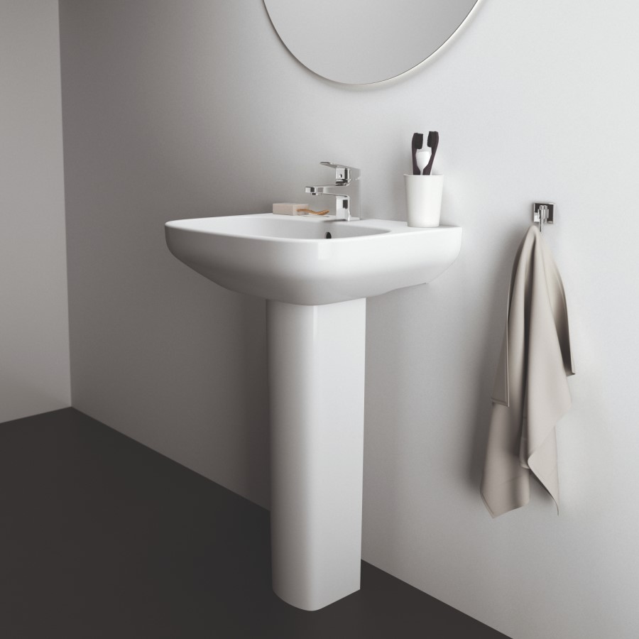 Ideal Standard i.Life A 1 Tap Hole Full Pedestal Basin 600mm