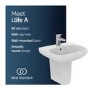 Ideal Standard i.Life A 1 Tap Hole Semi Pedestal Basin 500mm
