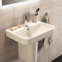 Ideal Standard i.Life S Compact 1 Tap Hole Semi Pedestal Basin 550mm