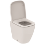 Ideal Standard i.life S Back To Wall Rimless Short Projection Toilet With Concealed Cistern & Chrome Flush Plate