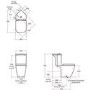 Ideal Standard i.life S Close Coupled Rimless Short Projection Corner Toilet With Soft Close Seat