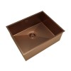 Single Bowl Copper Stainless Steel Undermount Kitchen Sink &amp; Copper Kitchen Mixer Tap - Enza Tamara