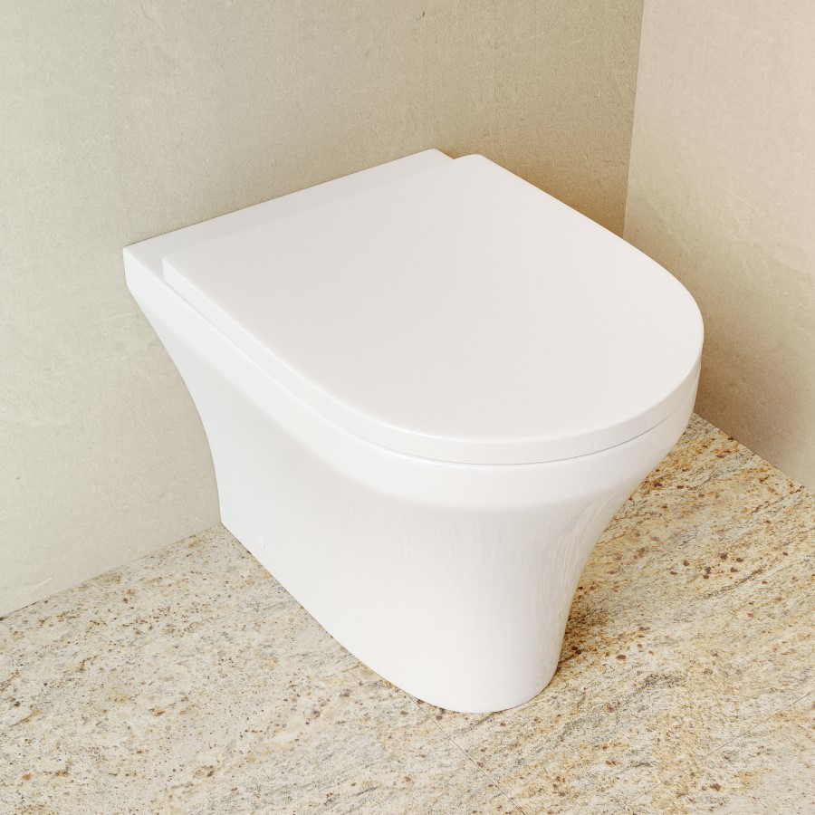 Back To Wall Rimless Toilet with Tornado Flush  - Tanya