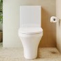 Close Coupled Rimless Closed Back Toilet with Tornado Flush - Tanya