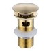 Brushed Brass Click Clack Slotted Basin Waste - Arissa