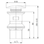 ONLY OPENED - Brushed Brass Click Clack Slotted Basin Waste - Arissa