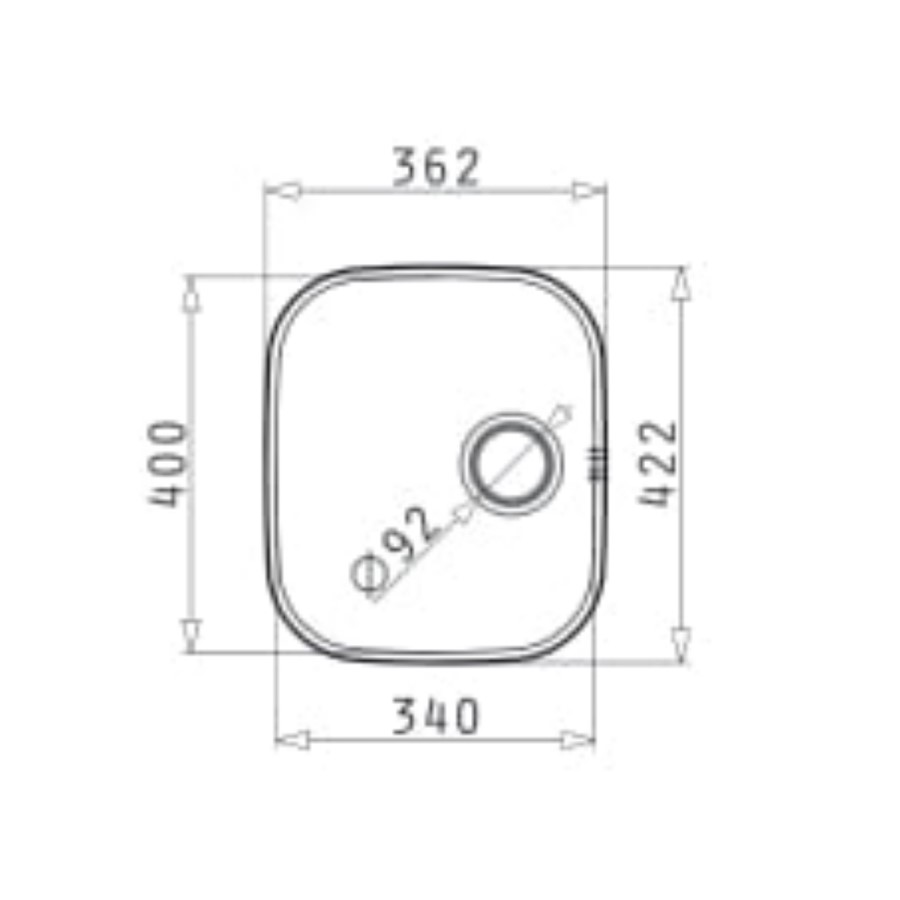 Single Bowl Undermount Chrome Stainless Steel Kitchen Sink - Essence Ava