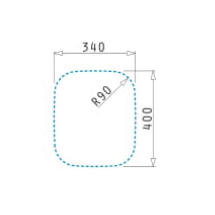 ALMOST PERFECT - Single Bowl Undermount Chrome Stainless Steel Kitchen Sink - Ava