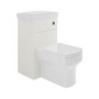 500mm White Cloakroom Toilet and Sink Unit with Chrome Fittings - Valetta