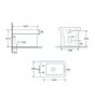500mm White Cloakroom Toilet and Sink Unit with Chrome Fittings - Valetta
