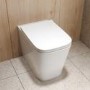 500mm White Cloakroom Toilet and Sink Unit with Chrome Fittings - Valetta
