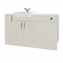 1500mm Beige Toilet and Sink Unit with Storage Unit & Chrome Fittings - Vancouver