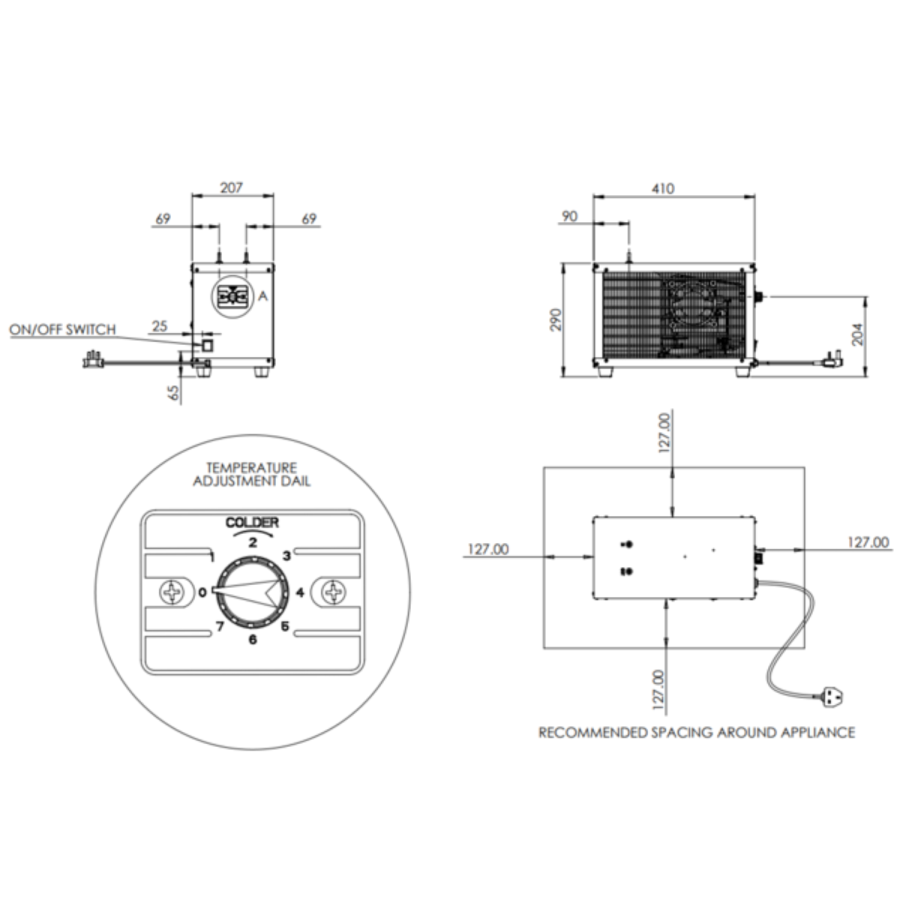 Brass 4 in 1 Instant Boiling Hot Water Dual lever Kitchen Tap with 2.4L Boiler Filter & 2L Water Chiller Tank - Pronto