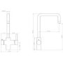 Nickel 4 in 1 Instant Boiling Hot Water Dual lever kitchen Tap with 2L Boiler Filter & 2L Water Chiller Tank - Pronto