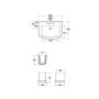 650mm Semi Pedestal Basin - RAK Washington