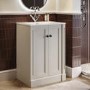 600mm Beige Freestanding Vanity Unit with Basin - Windsor