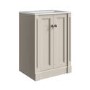 600mm Beige Freestanding Vanity Unit with Basin - Windsor