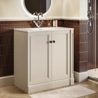 800mm Beige Freestanding Vanity Unit with Basin - Windsor 800mm Beige Freestanding Vanity Unit with Basin - Windsor