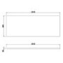 1200mm Blue Freestanding Double Vanity Unit with Wood Worktop - Windsor