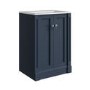600mm Blue Freestanding Vanity Unit with Basin - Windsor