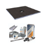 900x900mm Square Level Acess Tray Centre Drain and Install and Drainage Kit