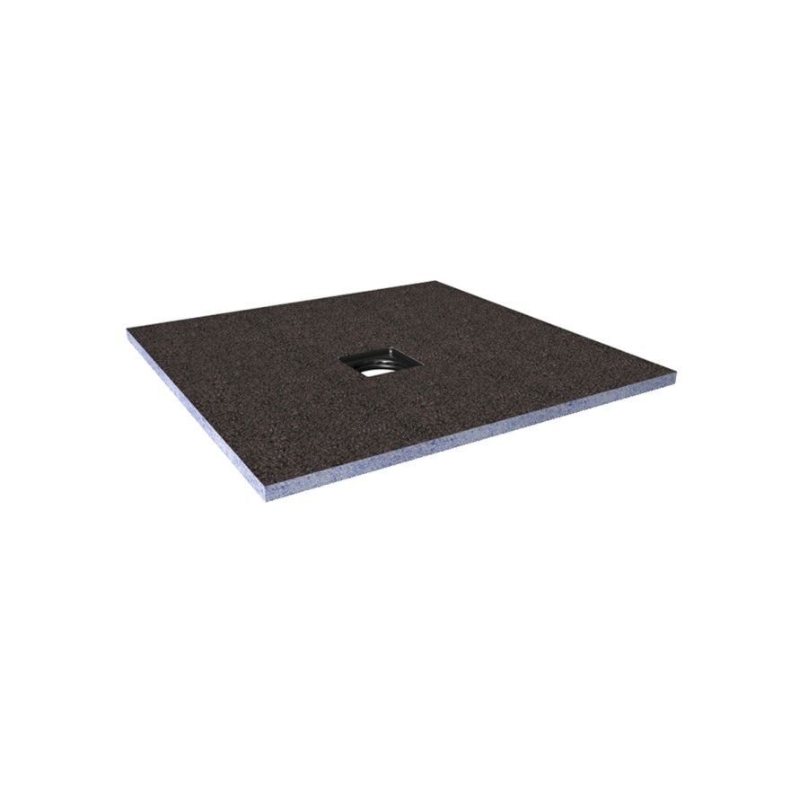 900x900mm Square Level Acess Tray Centre Drain and Install and Drainage Kit