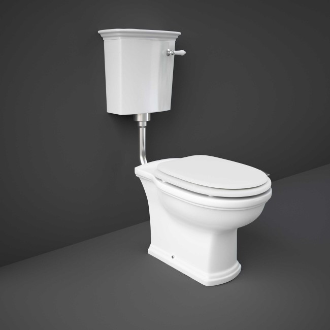 Close Coupled Traditional Low Level Toilet and Soft Close Seat - RAK Washington 