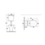 Close Coupled Traditional Low Level Toilet and Soft Close Seat - RAK Washington 