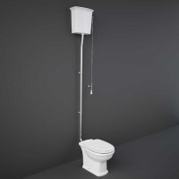 Close Coupled Traditional High Level Toilet and Soft Close Seat - RAK Washington 