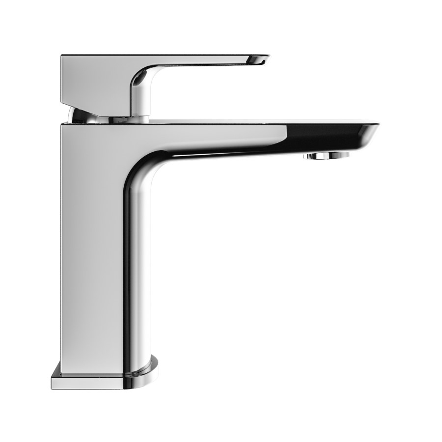 Grade A1 - Chrome Bath and Basin Tap Set with Basin Waste- Zana
