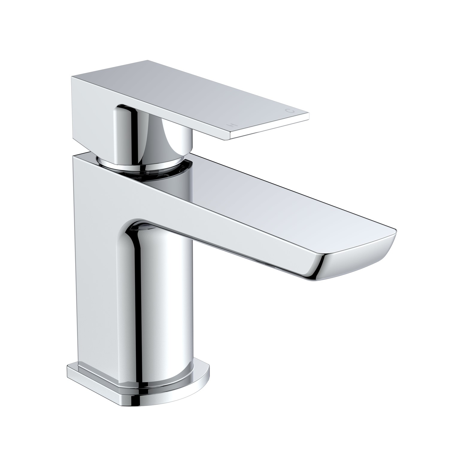 Chrome Mono Basin Mixer Tap With Waste - Zana - Better Bathrooms