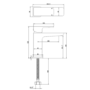 Grade A1 - Chrome Bath and Basin Tap Set with Basin Waste- Zana