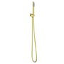 Brushed Brass 3 Outlet Wall Mounted Thermostatic Mixer Shower Set With Hand Shower and Waterfall Bath Filler Spout -Zana