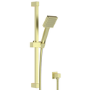 Brushed Brass 2 Outlet Valve With Triple Control 250mm Rainfall Shower Head & Arm Hand Shower - Zana