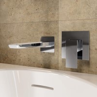 Chrome Bath Filler Spout Thermostatic Mixer Shower Set - Zana