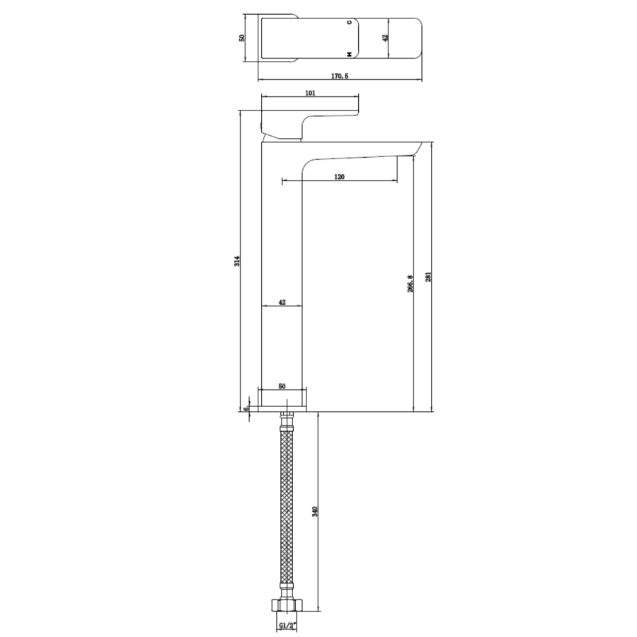 Chrome Tall basin tap and wall mounted bath filler tap pack - Zana