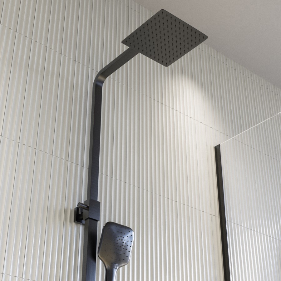 Gunmetal Bathroom Taps Pack With Shower - Zana