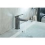 GRADE A1 - Gunmetal Mono Basin Mixer Tap With Waste - Zana