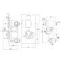 Matt Black 2 Outlet Shower With Wall Mounted 250mm Shower Head and Bath Spout - Zana