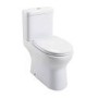 Rimless Close Coupled Toilet with Soft Close Seat