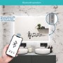GRADE A2 - Rectangular LED Bathroom Mirror with Bluetooth & Shaver Socket 800 x 600mm - Divine