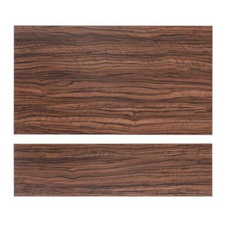 Walnut Finished 800 Height Adjustable End Panel with Plinth