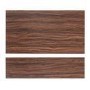 Walnut Finished 800 Height Adjustable End Panel with Plinth